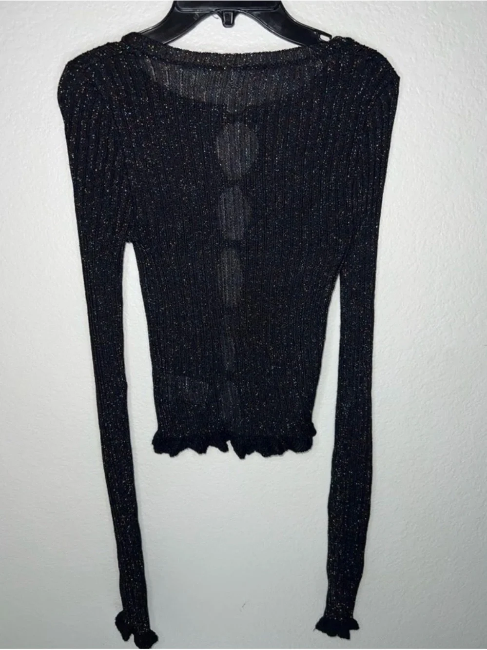 Free People Erica Lurex Cardi NWOT,  XS